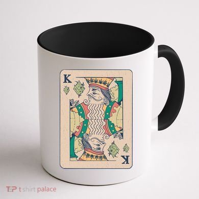 Weed King Poker Card Coffee Mug back