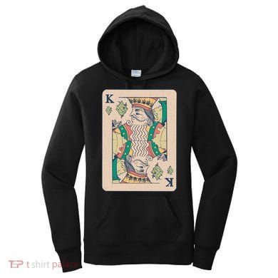 Weed King Poker Card Women's Hoodie