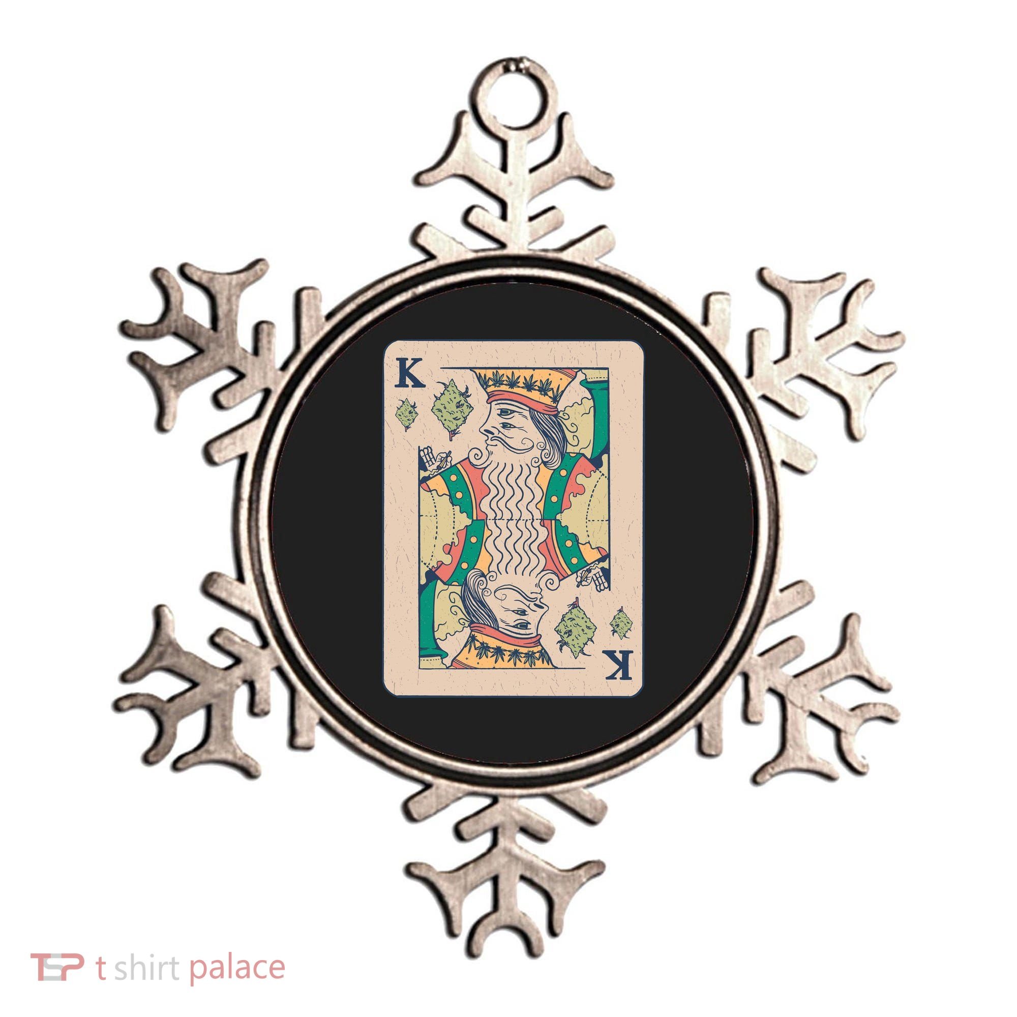 Weed King Poker Card Ornament