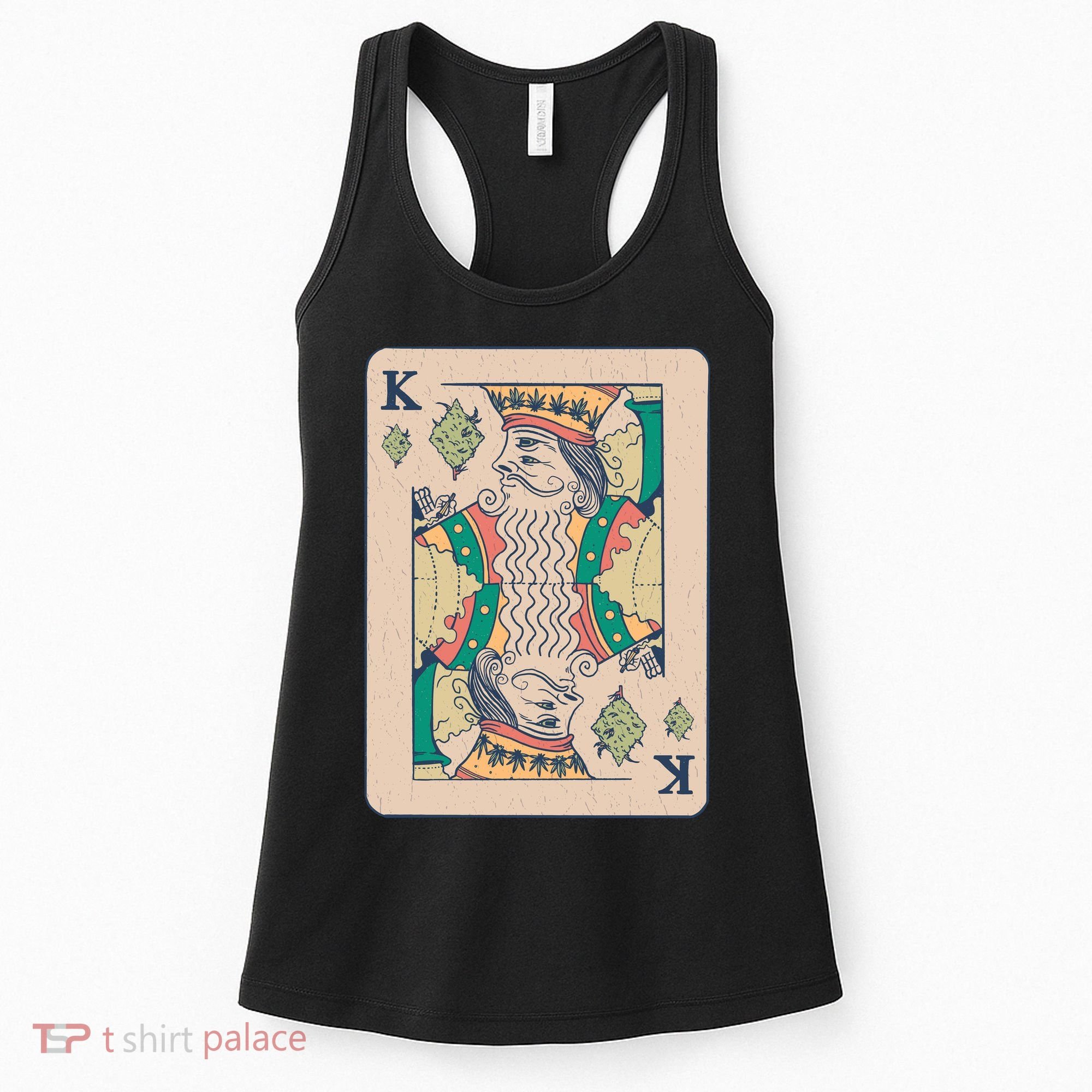 Weed King Poker Card Women's Tank Top
