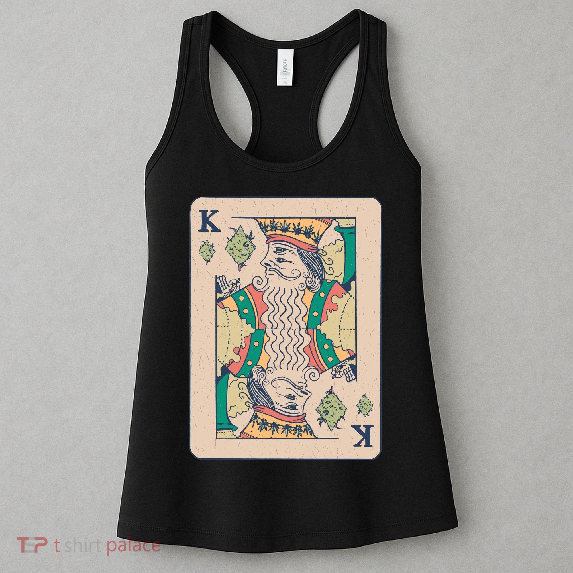 Weed King Poker Card Women's Tank Top