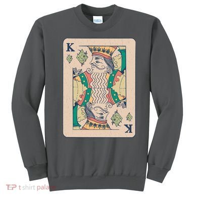 Weed King Poker Card Sweatshirt