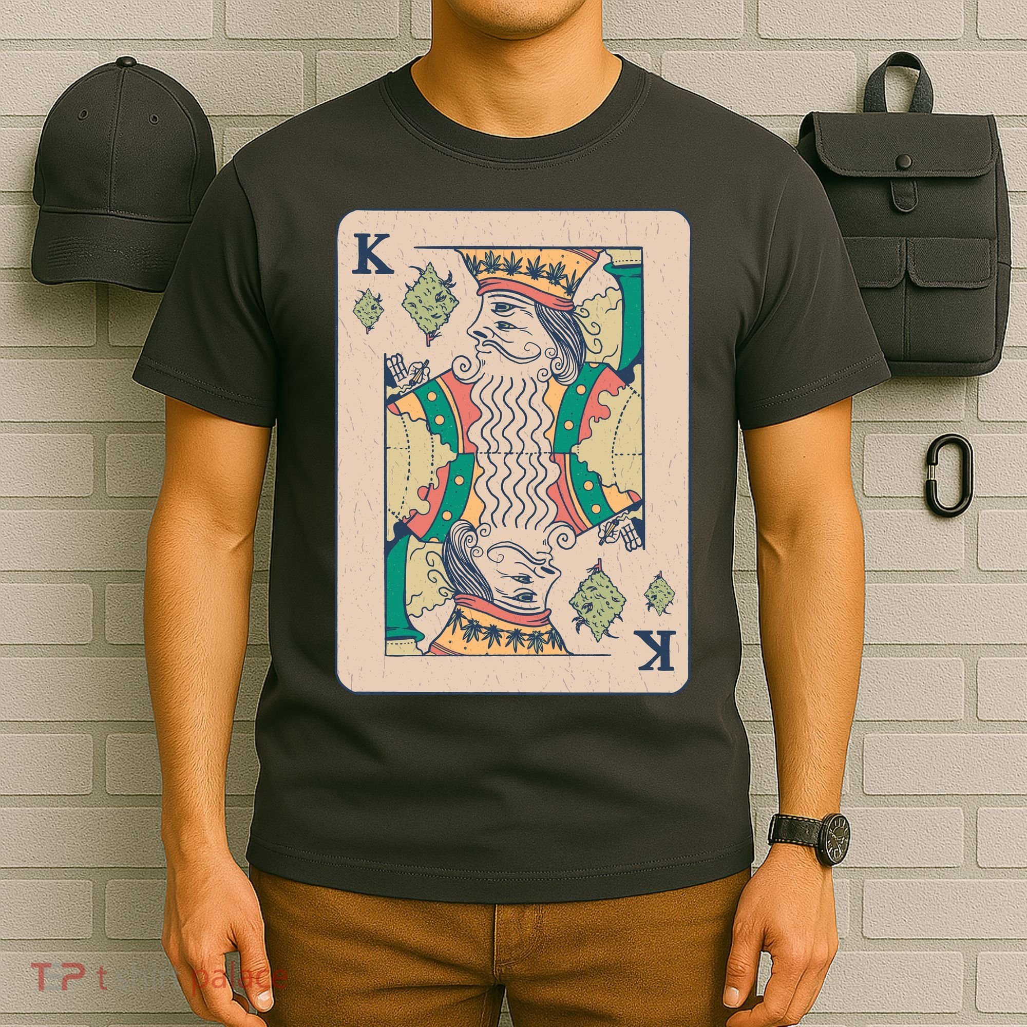 Weed King Poker Card T-Shirt