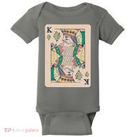 Weed King Poker Card Baby Bodysuit thumb 0