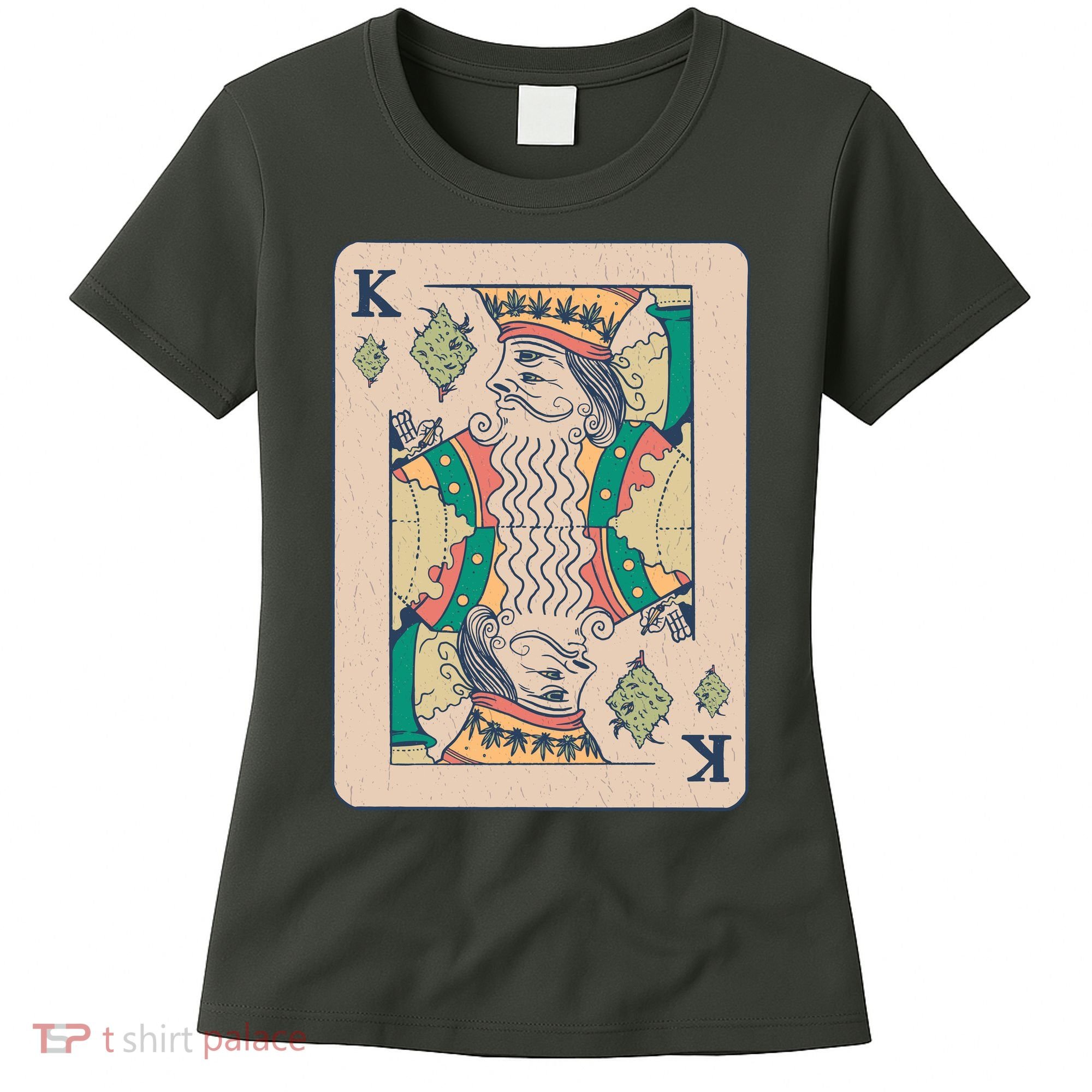 Weed King Poker Card Women's T-Shirt