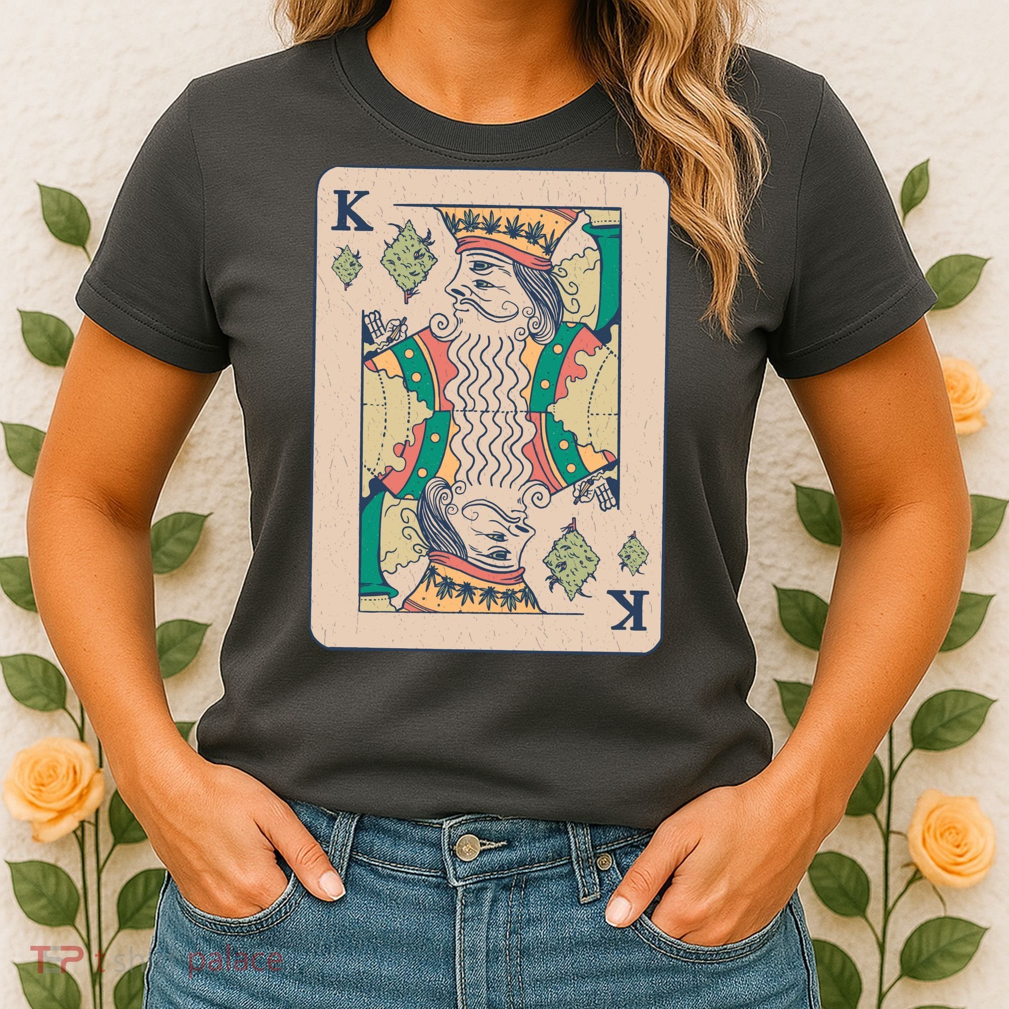 Weed King Poker Card Women's T-Shirt