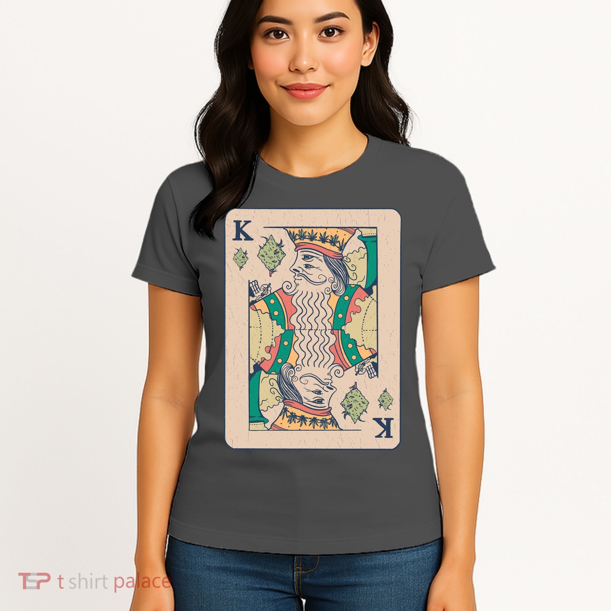 Weed King Poker Card Women's T-Shirt