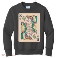 Weed King Poker Card Kids Sweatshirt thumb 0