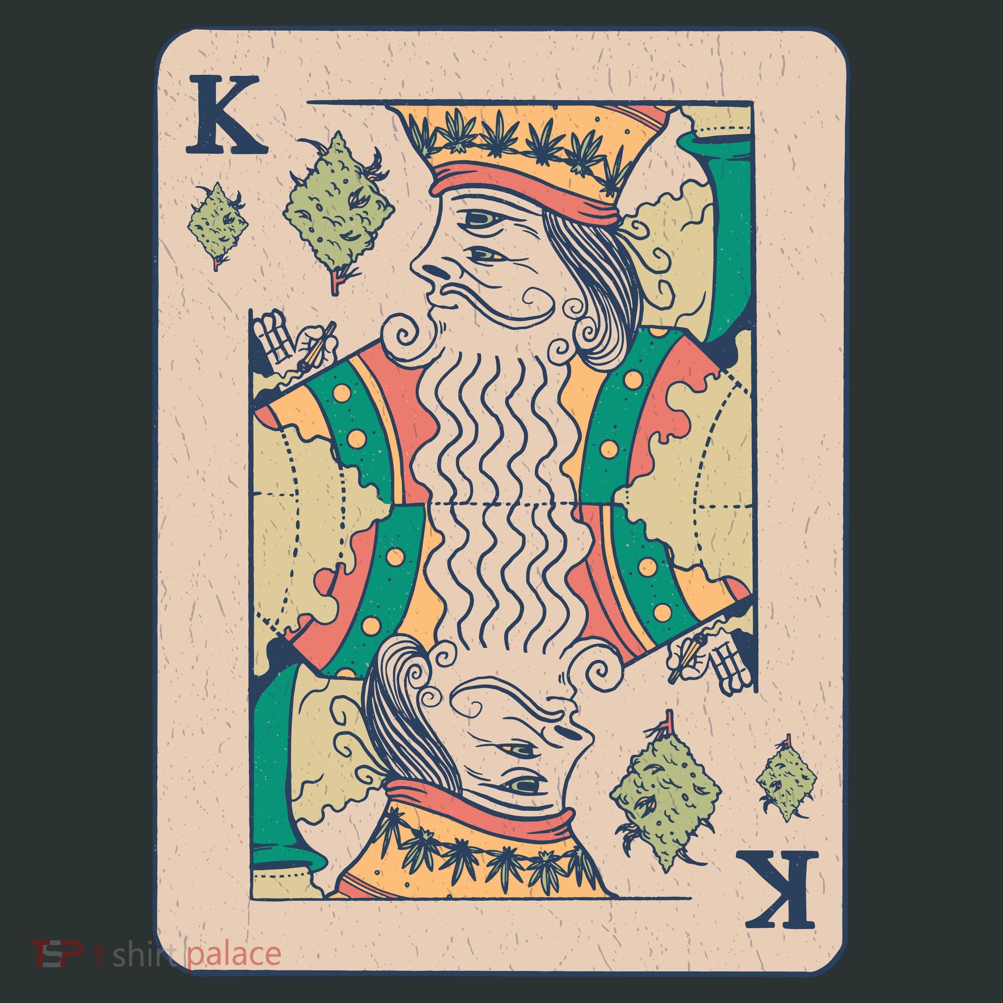Weed King Poker Card Kids Sweatshirt