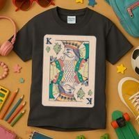 Weed King Poker Card Kids T-Shirt thumb 3