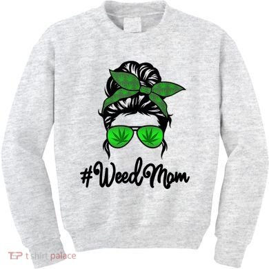 Weed Mom Medical Marijuana Funny Kids Sweatshirt