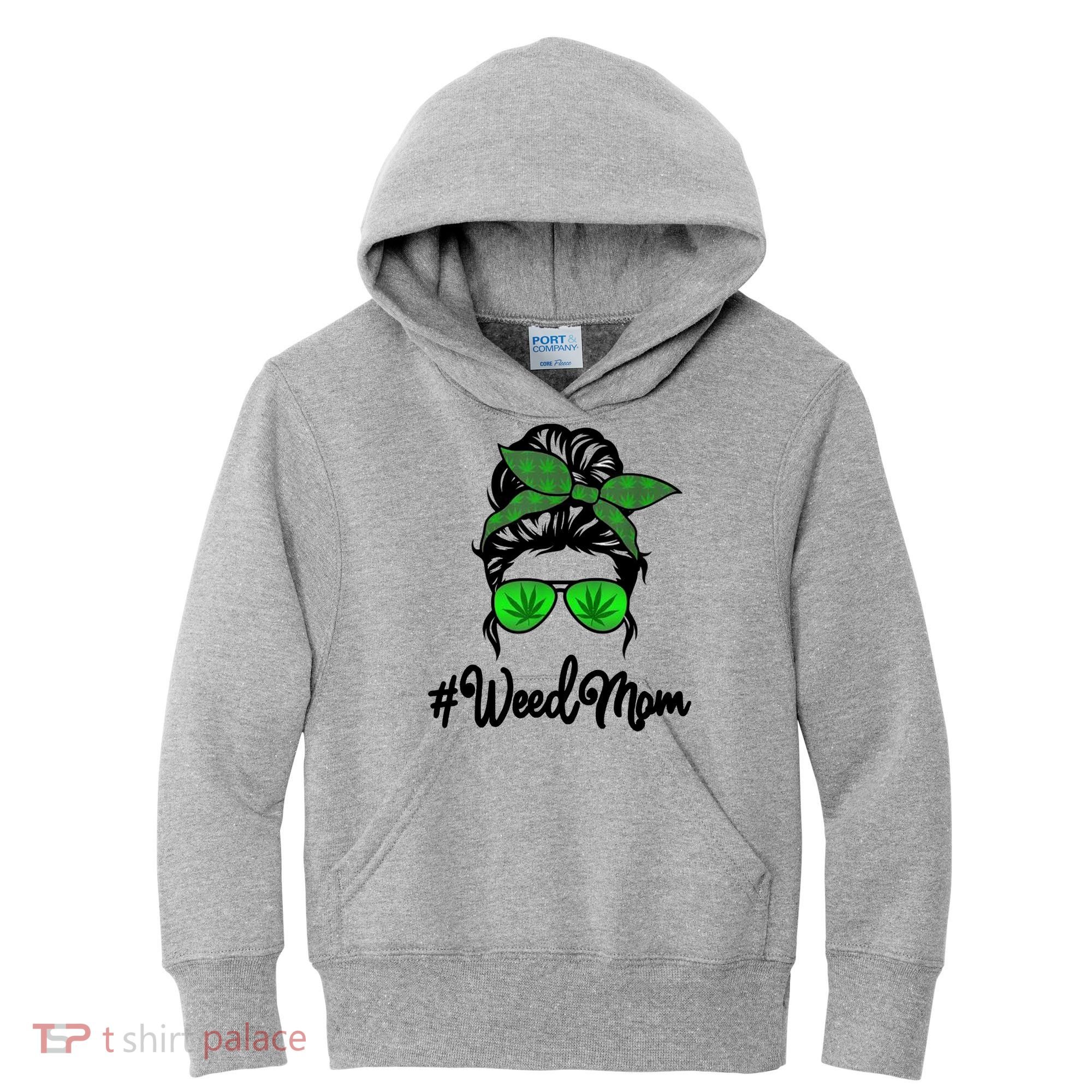 Weed Mom Medical Marijuana Funny Kids Hoodie