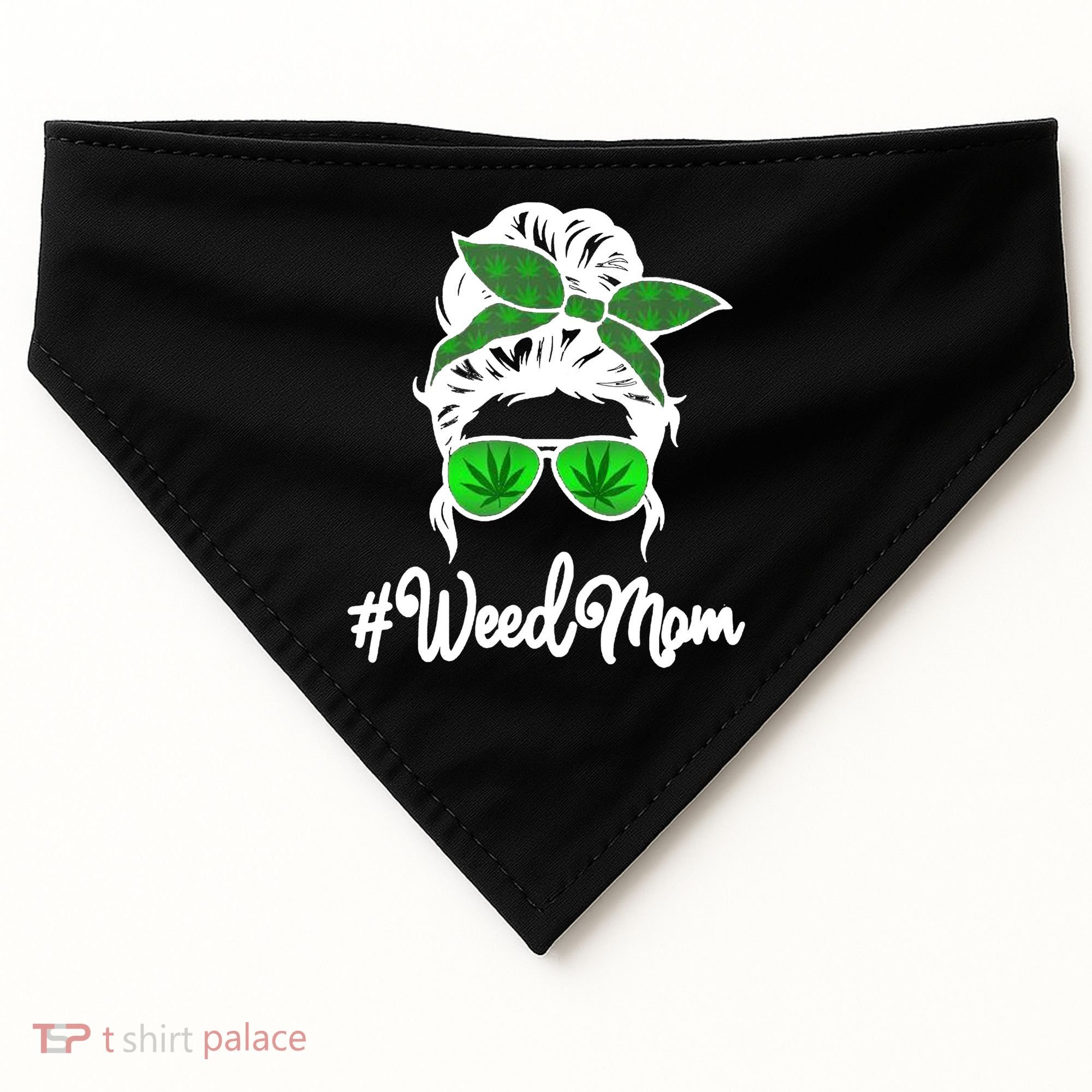 Weed Mom Medical Marijuana Funny USA-Made Doggie Bandana