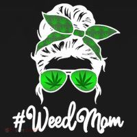 Weed Mom Medical Marijuana Funny Backpack thumb 2