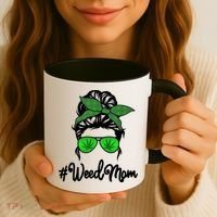 Weed Mom Medical Marijuana Funny Coffee Mug thumb 3