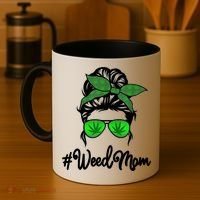 Weed Mom Medical Marijuana Funny Coffee Mug thumb 4