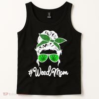 Weed Mom Medical Marijuana Funny Tank Top thumb 2