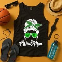 Weed Mom Medical Marijuana Funny Tank Top thumb 4