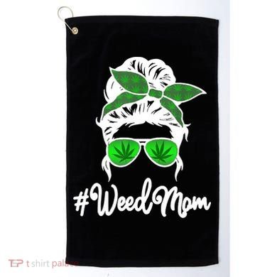 Weed Mom Medical Marijuana Funny Golf Towel