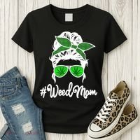 Weed Mom Medical Marijuana Funny Women's T-Shirt thumb 3