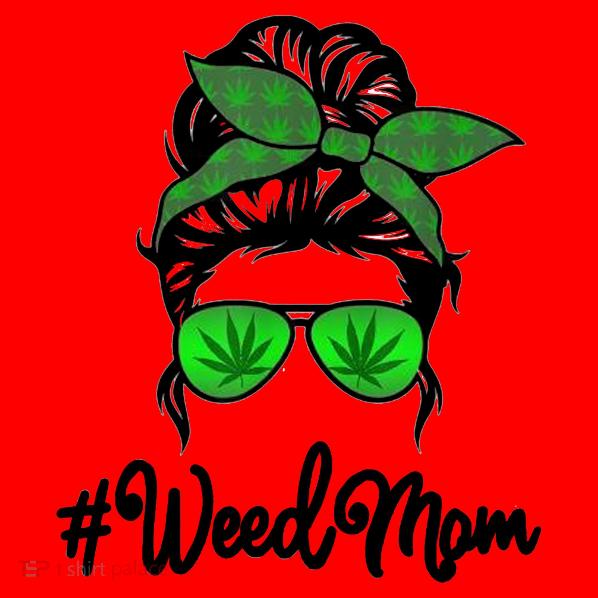 Weed Mom Medical Marijuana Funny Santa Hat