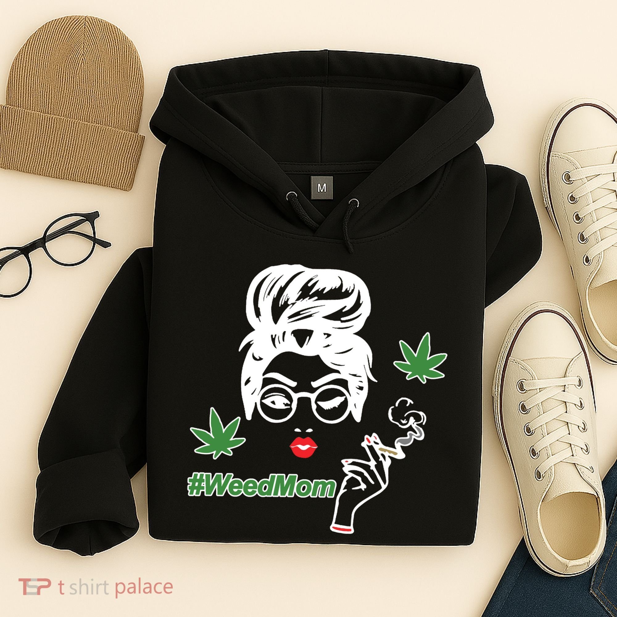 Weed Mom Mother Smoking Pot Hoodie