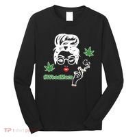 Weed Mom Mother Smoking Pot Long Sleeve Shirt thumb 0