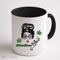 Weed Mom Mother Smoking Pot Coffee Mug thumb 1