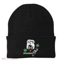 Weed Mom Mother Smoking Pot Beanie thumb 0