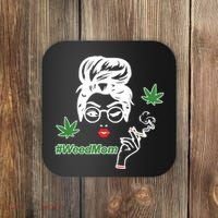 Weed Mom Mother Smoking Pot Coaster thumb 0