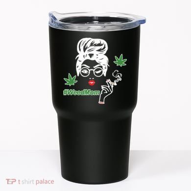 Weed Mom Mother Smoking Pot Tumbler