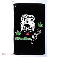 Weed Mom Mother Smoking Pot Golf Towel thumb 0
