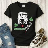 Weed Mom Mother Smoking Pot Women's T-Shirt thumb 3