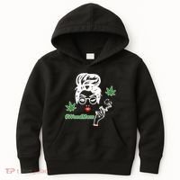 Weed Mom Mother Smoking Pot Kids Hoodie thumb 0