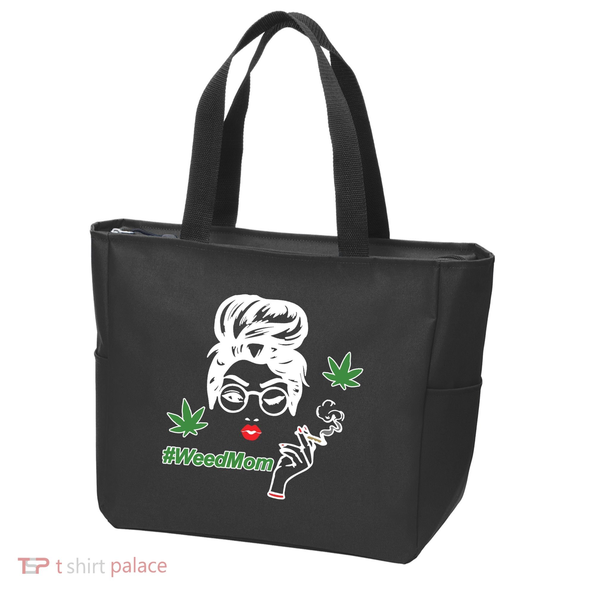 Weed Mom Mother Smoking Pot Tote Bag