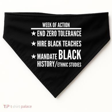 Week Of Action Black Live Matter USA-Made Doggie Bandana