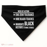 Week Of Action Black Live Matter USA-Made Doggie Bandana thumb 0