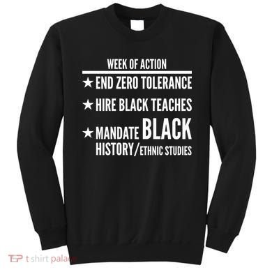 Week Of Action Black Live Matter Sweatshirt