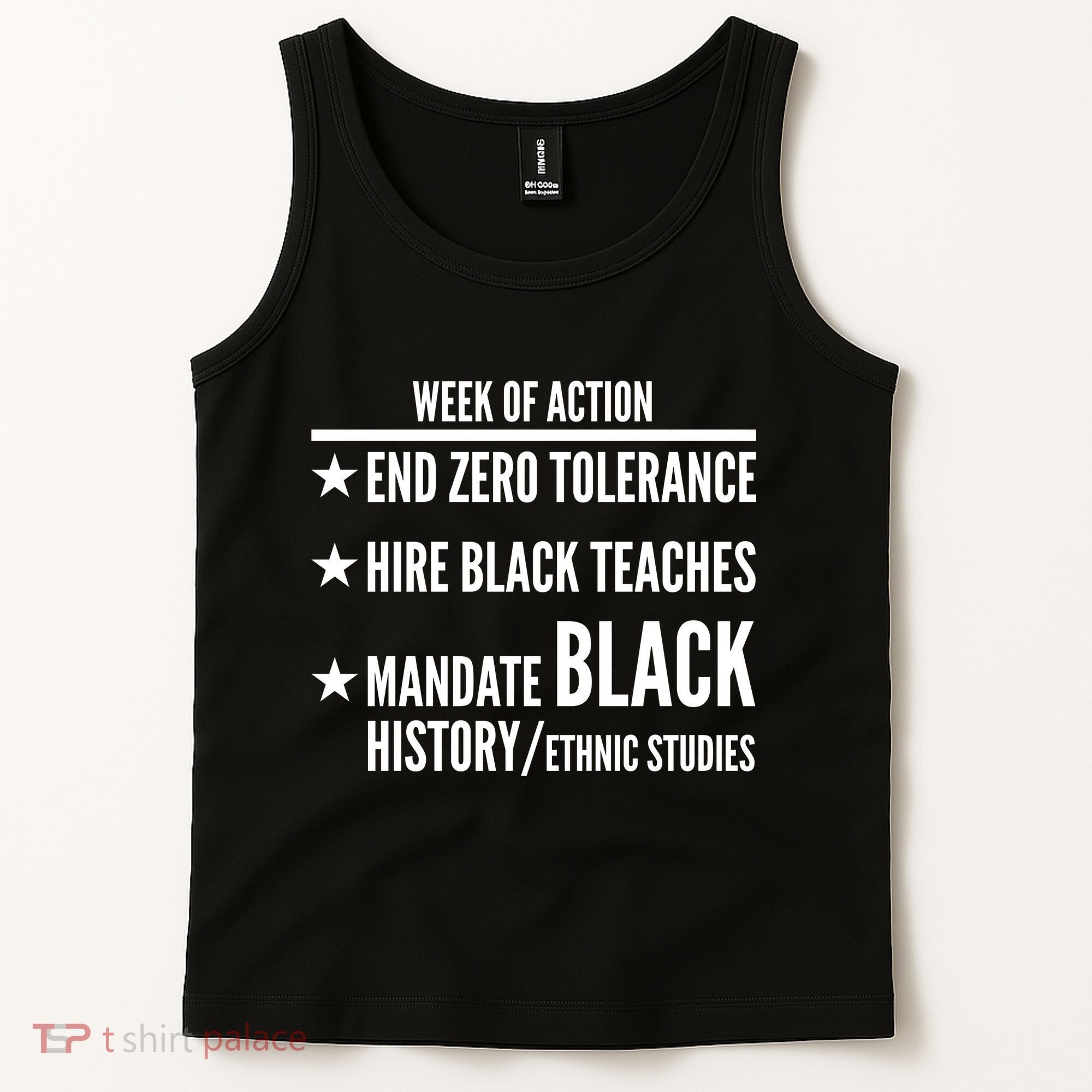 Week Of Action Black Live Matter Tank Top