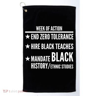Week Of Action Black Live Matter Golf Towel