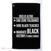 Week Of Action Black Live Matter Golf Towel thumb 0