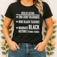 Week Of Action Black Live Matter Women's T-Shirt thumb 2
