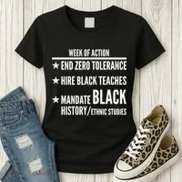 Week Of Action Black Live Matter Women's T-Shirt thumb 3