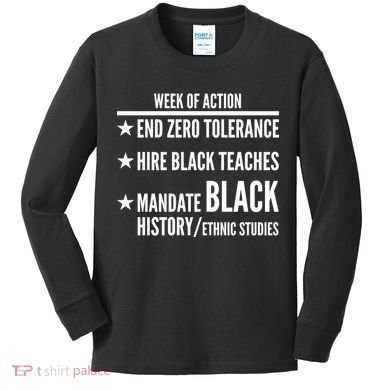 Week Of Action Black Live Matter Kids Long Sleeve Shirt