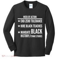 Week Of Action Black Live Matter Kids Long Sleeve Shirt thumb 0