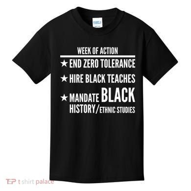 Week Of Action Black Live Matter Kids T-Shirt