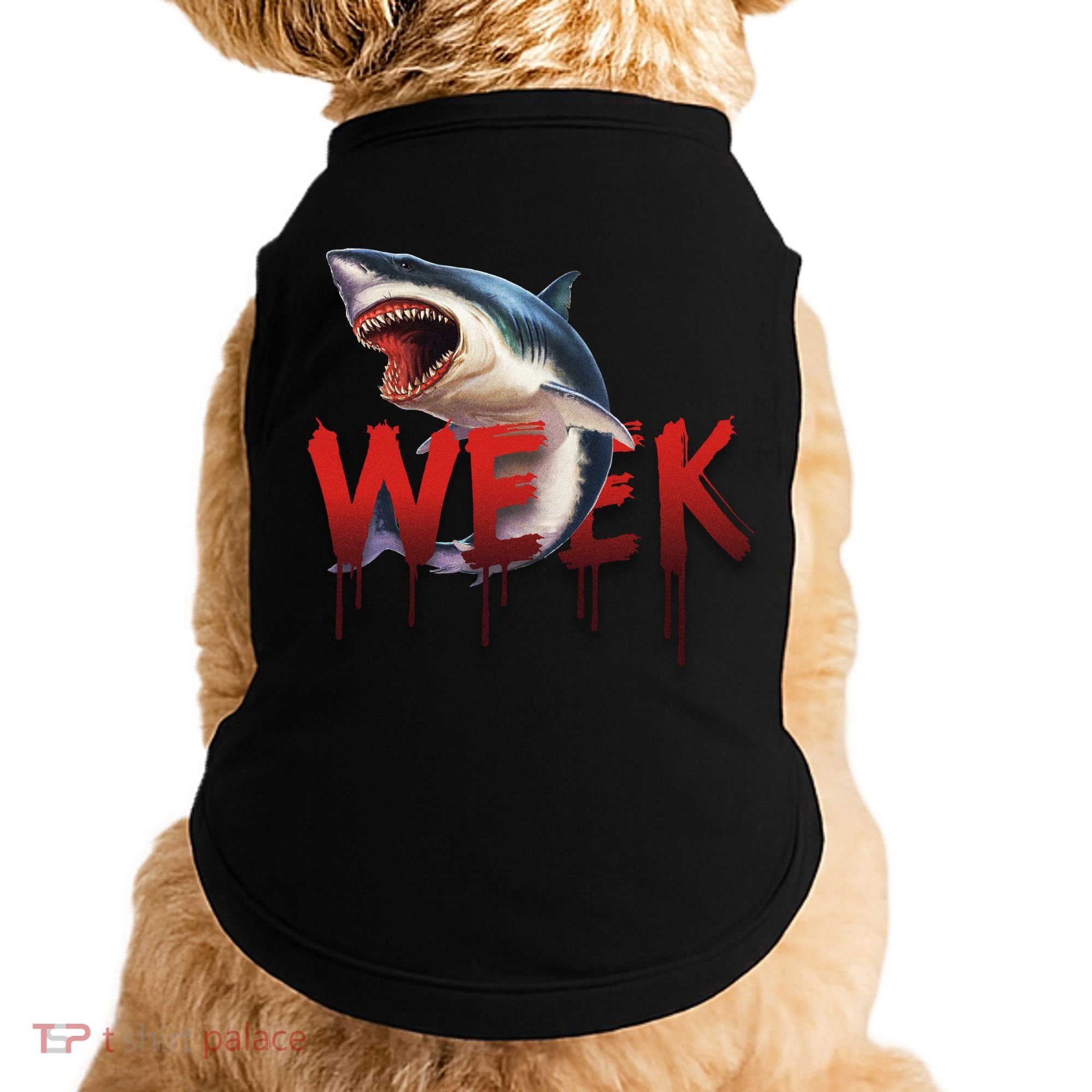 Week Of The Shark Logo Doggie Tank