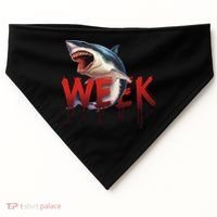 Week Of The Shark Logo USA-Made Doggie Bandana thumb 0