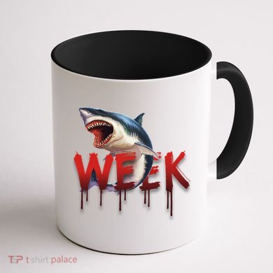 Week Of The Shark Logo Coffee Mug back