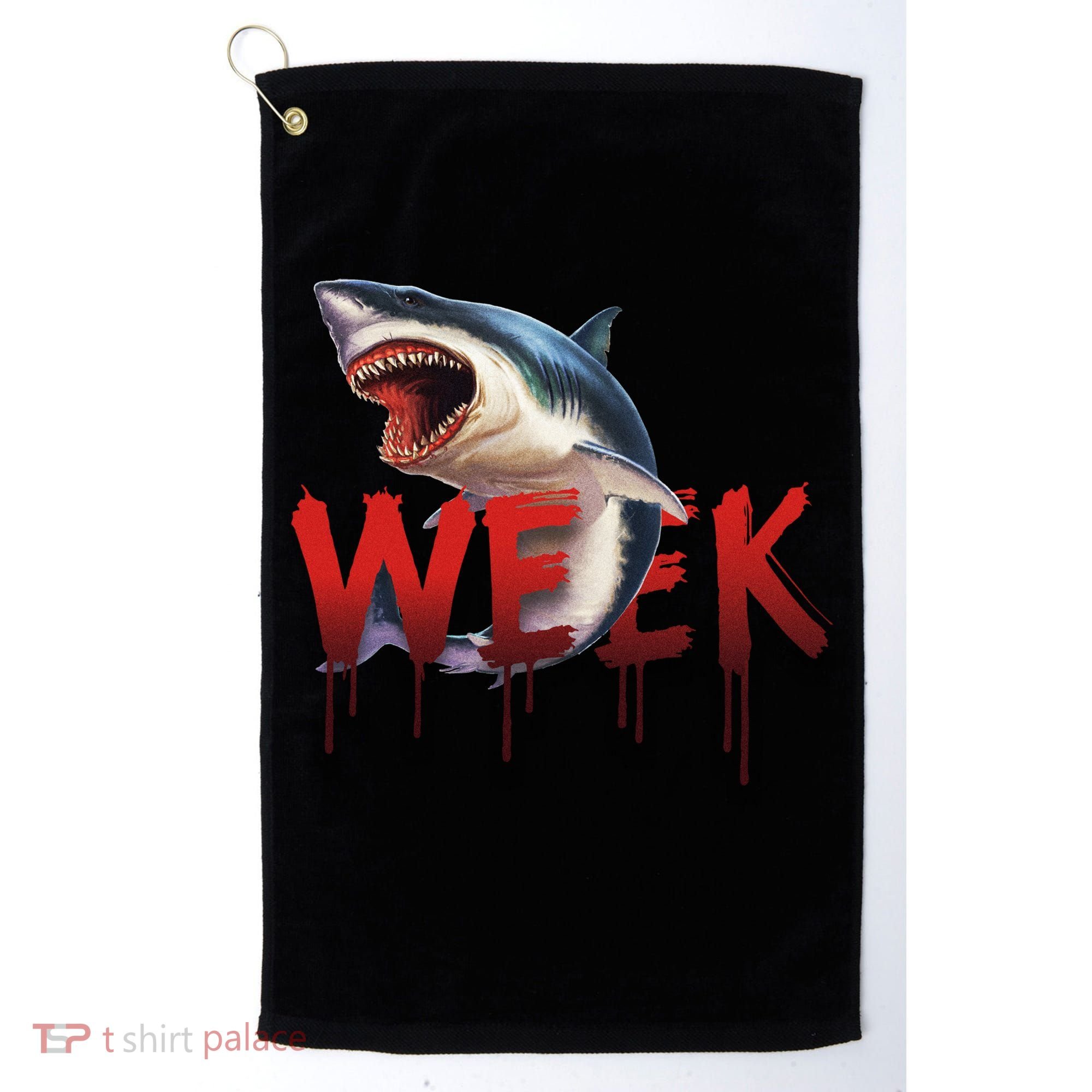 Week Of The Shark Logo Golf Towel